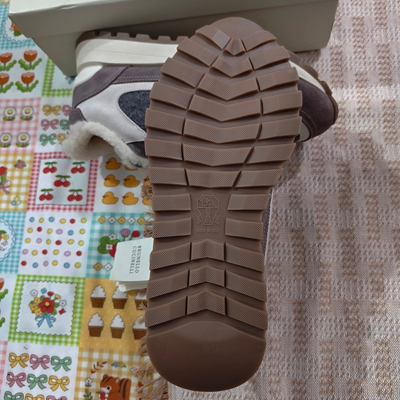 Brunello Cucinelli Fleece-Lined Casual Sneakers - Picture 7 of 8